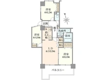 【埼玉県/所沢市元町】フォーラスタワー所沢 間取り図