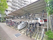 【埼玉県/草加市花栗】ルネ・マザーズシティ 北棟 駐輪場