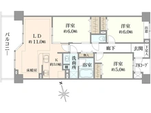 【埼玉県/新座市北野】レクセルマンション志木 間取り図