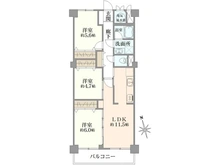 【埼玉県/入間市東藤沢】ライオンズマンション武蔵藤沢 間取り図