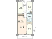 【埼玉県/越谷市南越谷】レクセルマンション新越谷 間取り図