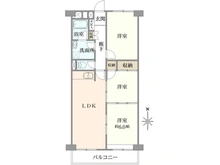 【埼玉県/所沢市若松町】所沢ハイコーポマンション 間取り図