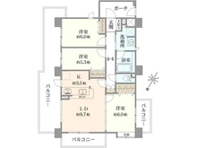 【埼玉県/所沢市東所沢】レクセルガーデン東所沢 間取り図