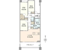 【東京都/西東京市谷戸町】グランジオ武蔵野 間取り図