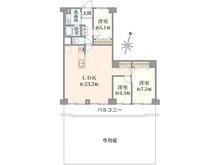 【東京都/東村山市美住町】ネオコーポ武蔵野 間取り図