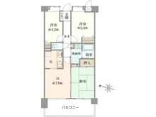 【埼玉県/さいたま市浦和区瀬ヶ崎】ダイアパレス北浦和 間取り図