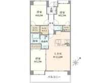 【埼玉県/越谷市東越谷】エフローレ東越谷市役所前中央通り 間取り図