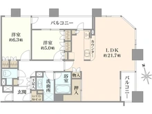 【埼玉県/所沢市寿町】グレーシアタワーズ所沢 タワー棟 間取り図