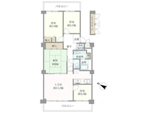 【千葉県/船橋市藤原】西船橋スカイハイツ 間取り図
