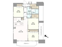 【神奈川県/相模原市南区相模大野】セルアージュ相模大野ミュール 間取り図