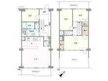 【東京都/練馬区関町南】コーヅ関町スカイハイツ 間取り図
