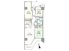 【東京都/小金井市本町】クレア武蔵小金井 間取り図