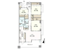 【東京都/杉並区荻窪】パークハウス荻窪 間取り図