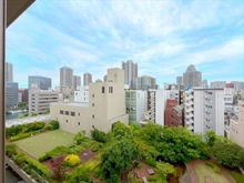 【東京都/中央区八丁堀】クイーンズパレス東京中央 リビングダイニング窓からの眺望