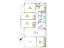 【神奈川県/川崎市高津区末長】藤和ハイタウン梶ヶ谷 間取り図