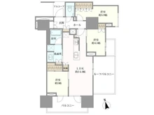 【東京都/新宿区原町】プラウド新宿牛込柳町 間取り図