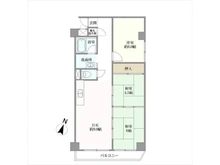 【大阪府/大阪市東成区大今里西】プレジデント今里 間取り図