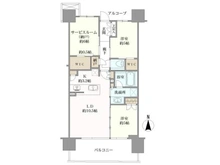 【大阪府/大阪市中央区内久宝寺町】シティテラス谷町四丁目 間取り図