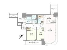 【大阪府/大阪市福島区福島】シエリアタワー中之島 間取り図