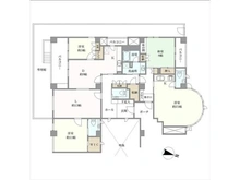 【兵庫県/芦屋市翠ケ丘町】フローラ芦屋フラット 間取り図