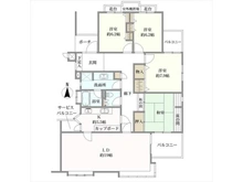 【兵庫県/神戸市東灘区御影山手】フローラ御影山手A棟 間取り図