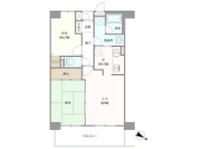 【埼玉県/さいたま市南区四谷】ダイアパレス武蔵浦和 間取り図
