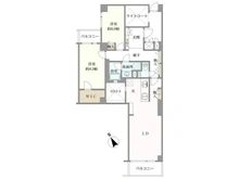 【東京都/世田谷区池尻】パレ駒場 間取り図