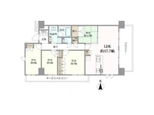 【大阪府/高槻市津之江町】レーベン高槻エアリープレイス 間取り図