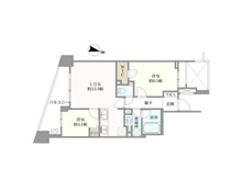 【東京都/品川区大井】アールブラン大井町ミュゼ 間取り図