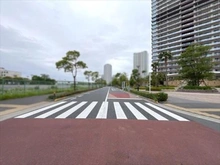 【東京都/中央区晴海】パークタワー晴海 前面道路（２０２６年５月撮影）