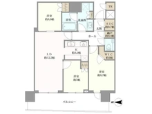 【東京都/中央区晴海】パークタワー晴海 間取り図