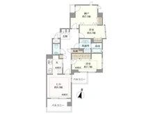 【東京都/新宿区北町】ダイアパレス市ヶ谷北町 間取り図