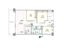 【大阪府/大阪市阿倍野区橋本町】ジョイアコルテ阿倍野晴明丘 間取り図