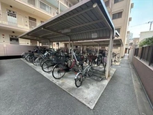 【大阪府/大阪市東住吉区桑津】天王寺パークマンシヨン 共用部＿駐輪場