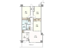 【大阪府/大阪市阿倍野区橋本町】ギャラリーコート阿倍野晴明丘 間取り図