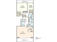 【京都府/京都市上京区河原町通荒神口下る】ザ・パークハウス京都鴨川御所東 間取り図