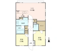 【京都府/京都市左京区下鴨泉川町】J．GRAN　THE　HONOR　下鴨糺の杜　参道西 間取り図