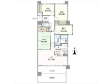 【兵庫県/尼崎市上ノ島町】パレッシオ武庫之荘 間取り図