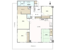 【兵庫県/尼崎市南塚口町】シャルマンコーポ塚口 間取り図