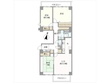 【埼玉県/所沢市小手指町】ヴィルセゾン小手指 間取り図