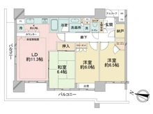 【埼玉県/さいたま市浦和区岸町】ライオンズマンションコスタ・タワー浦和 間取り図