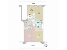 【埼玉県/さいたま市南区辻】ヴィルヌーブ南浦和サウスコート 間取り図