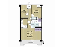 【千葉県/流山市向小金】ヒューマンスクエア南柏 間取り図