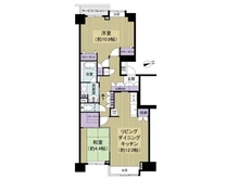 【千葉県/松戸市新松戸】パークハウス新松戸311 間取り図