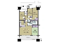 【千葉県/我孫子市我孫子】シティアA棟 間取り図