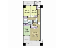 【千葉県/松戸市牧の原】ヴェルデゾーナ新八柱 間取り図