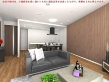 【千葉県/柏市若柴】パークシティ柏の葉キャンパス二番街ガーデンコートF リビングダイニングのイメージ画像です。