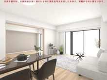 【千葉県/流山市大字鰭ケ崎】レクセルマンション南流山 リビング/完成予想CGです。