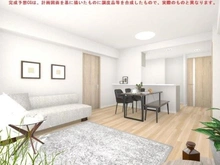 【千葉県/流山市大字鰭ケ崎】レクセルマンション南流山 リビング/完成予想CGです。
