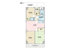【千葉県/松戸市新松戸】セザール新松戸 間取り図